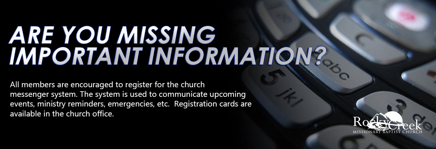 Missing Info